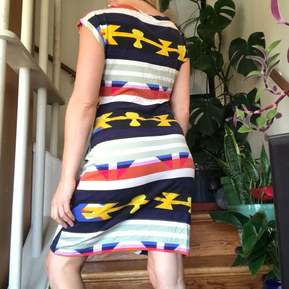 Diane Von Furstenberg Della Side Tie Silk Dress - Picture 3 of 8